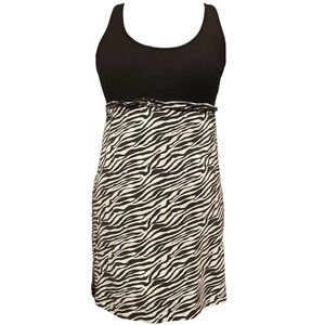 Pj Couture Black and White Zebra Chemise
